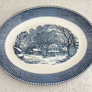 Blue and White Decorative Plate